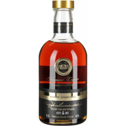 BRANDY Félicitations (Brandy Congratulatory) 5 ANS 0.5L+2 VERRES - PACK DE 4