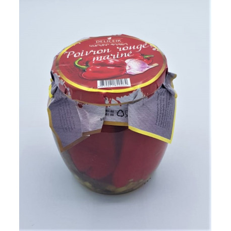 POIVRON ROUGE MARINÉ - DELICEIK - BOCAL 530G