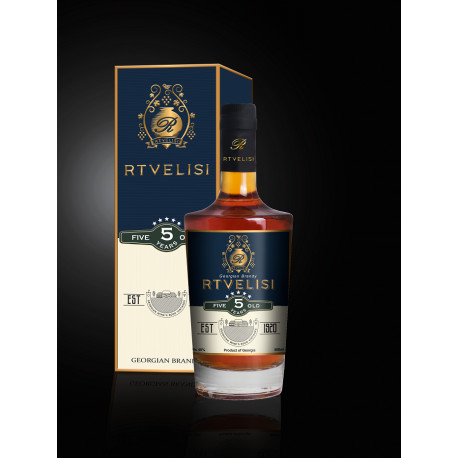 BRANDY RTVELISI 5 ANS 40% 0.5L