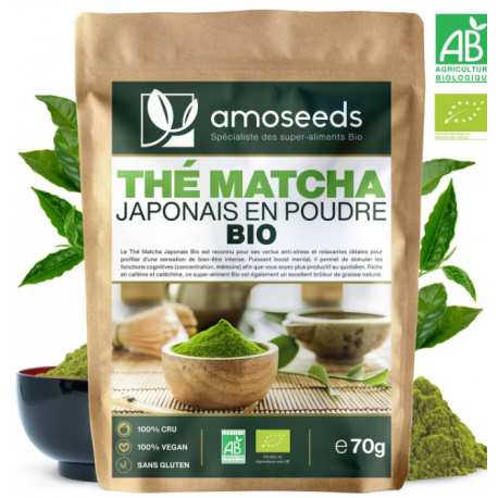 Thé Matcha Japonais en Poudre Bio 