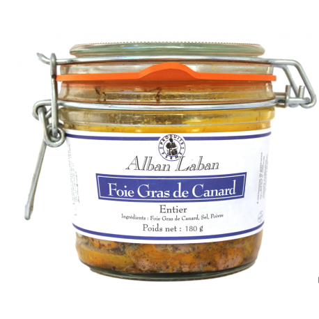 Foie gras entier de canard - Bocal 180g