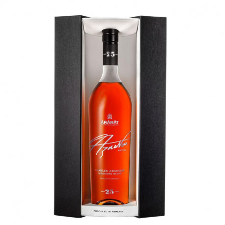 CHARLES AZNAVOUR 25 ANS - ARARAT BRANDY  0.7L