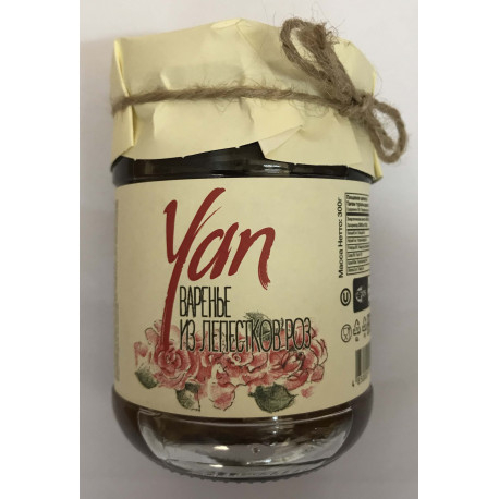 Confiture de pétales de rose - Yan (Bocal de 300g)