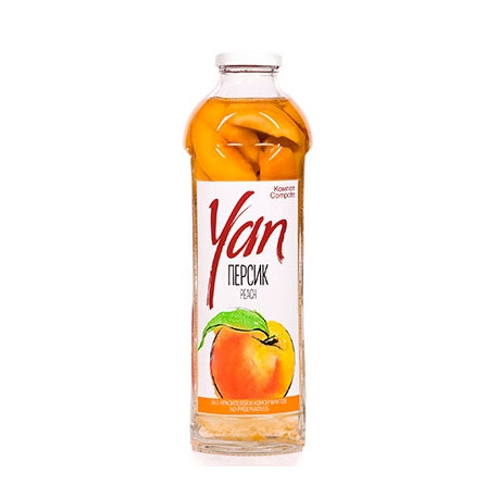 Jus de pêches en compote - Yan (Bouteille de 0.93L)