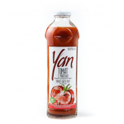 Jus de tomates avec pulpe  - Yan (Bouteille de 0.93L)