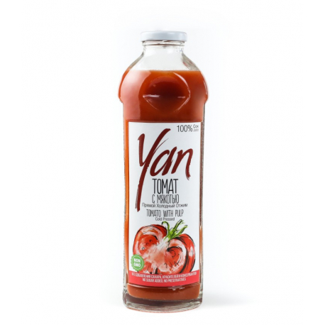 YAN - JUS DE TOMATE AVEC PULPE - 0.93L