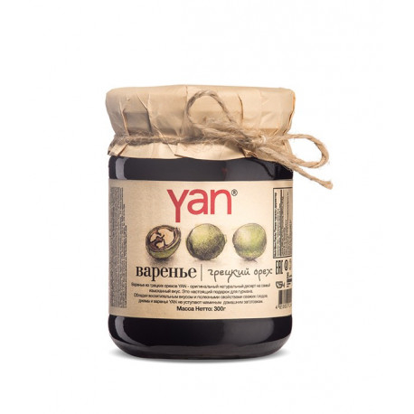 YAN -CONFITURE DE NOIX - BOCAL 0.3KG