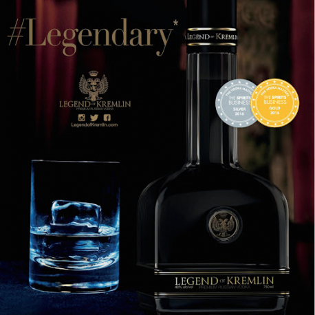 VODKA LEGEND OF KREMLIN BLACK 0.70L