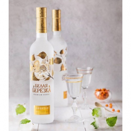 Vodka "Belaya Berezka" Gold, 0.5 L