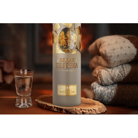 Vodka "Belaya Berezka" Gold, 0.5 L