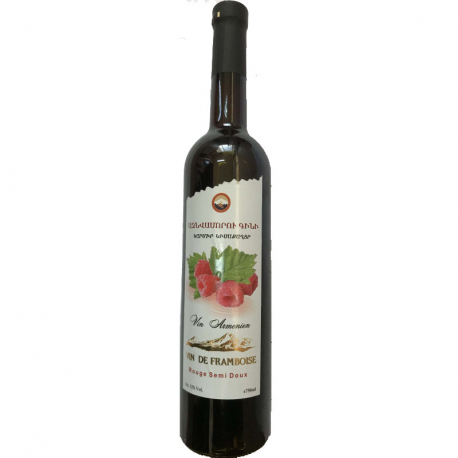 VIN ROUGE SEMI-DOUX FRAMBOISE 0.75L