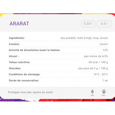 Biere Ararat 0.5l