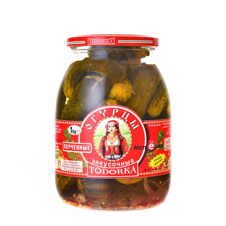 TODORKA N°38 - CORNICHONS PIMENTÉS - BOCAL 1KG