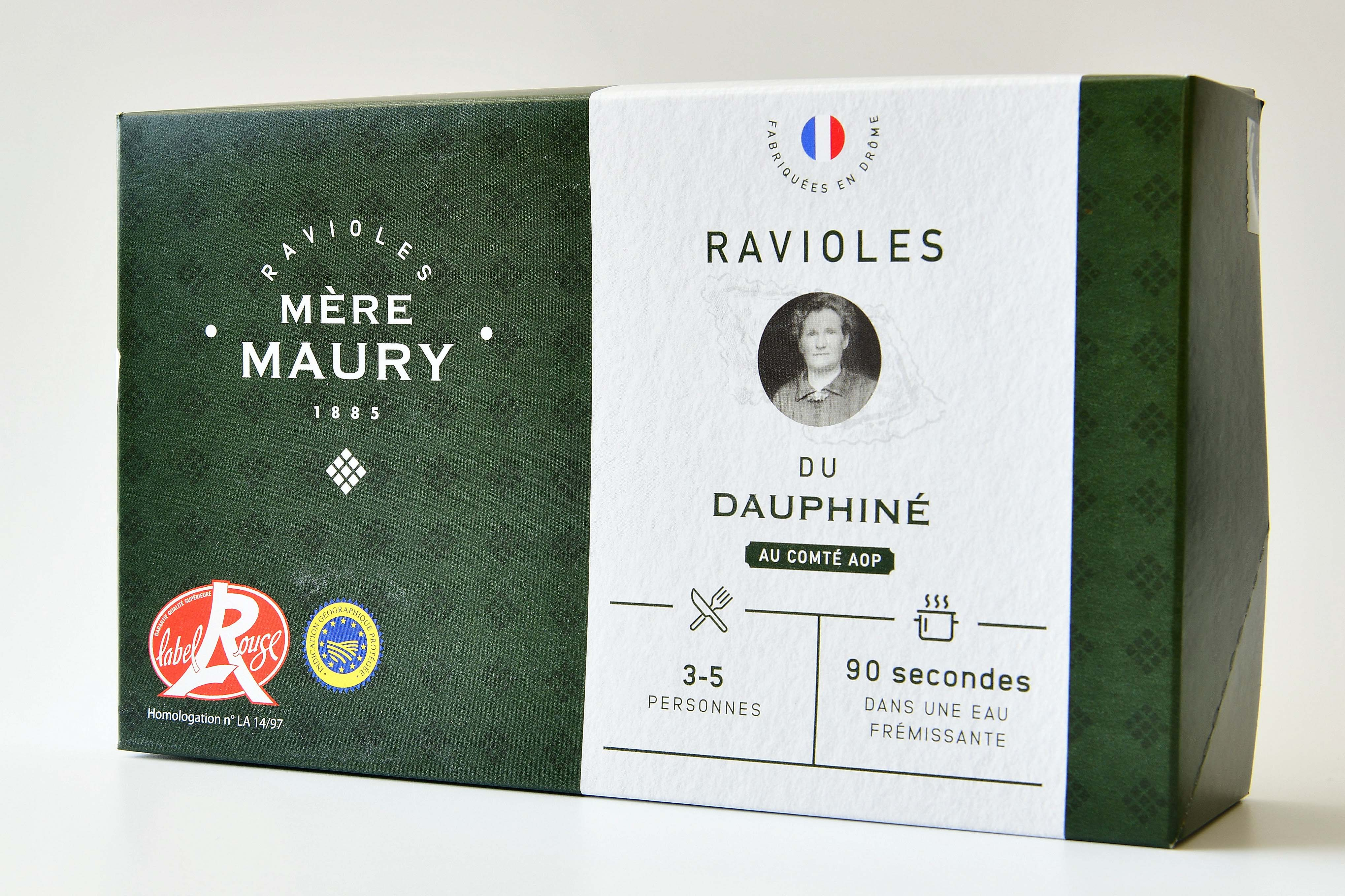 Ravioles du Dauphiné (IGP) - Label Rouge - Mère Maury (4 boites de 9 plaques)  en vente direct - Agripousse
