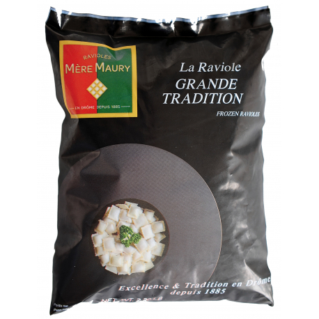 Sachet de Ravioles Mère Maury surgelées Grande Tradition en format de 1kg
