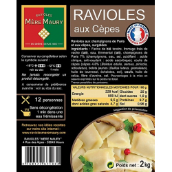 Ravioles aux Cèpes - Mère Maury (Sac de 2kg surgelé)