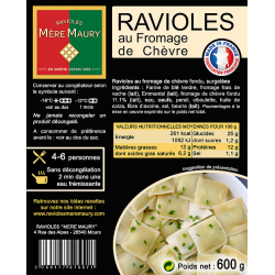 Ravioles au Fromage de Chèvre - Mère Maury (Sachet de 600g surgelé)